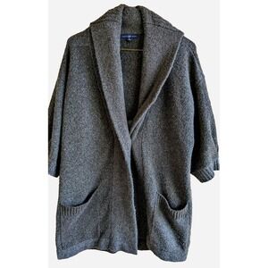 Vintage GAP Oversized Cardigan Sweater M Wool Blend Toggle Lagenlook Hygge Comfy